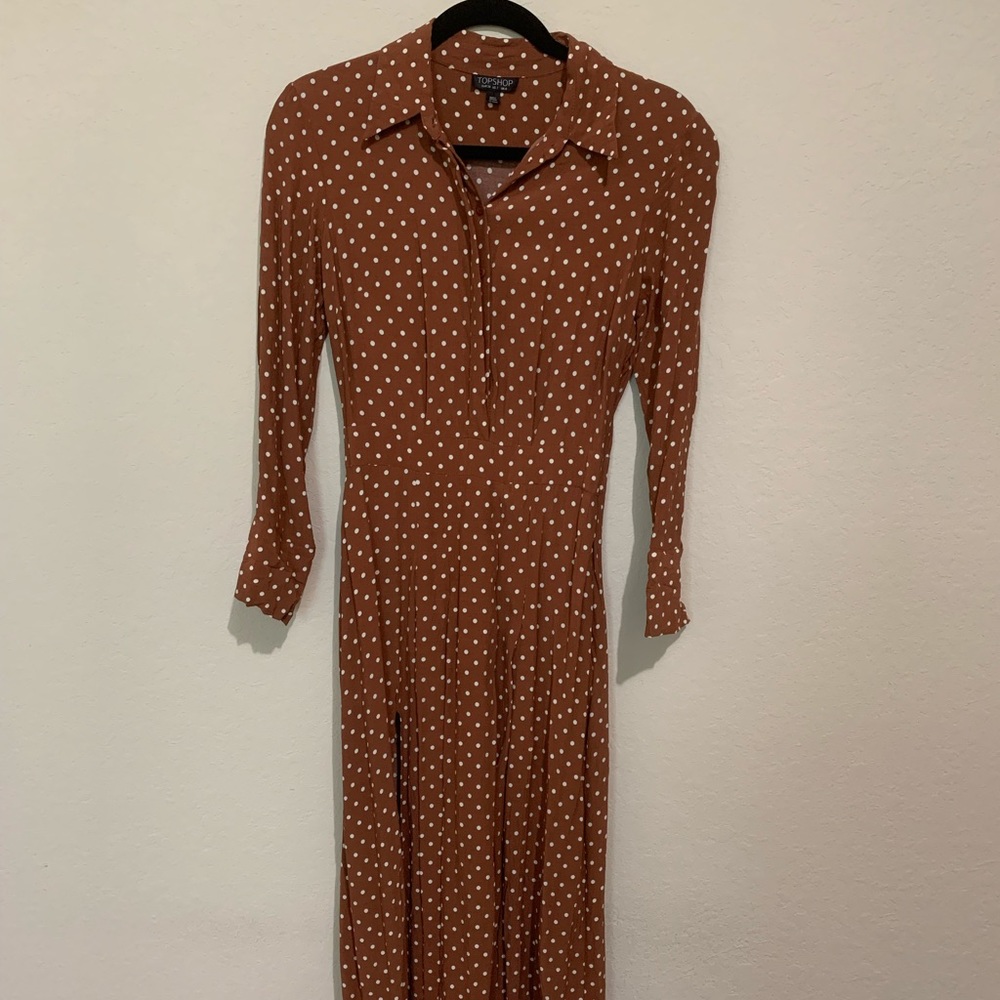 front slit midi dress